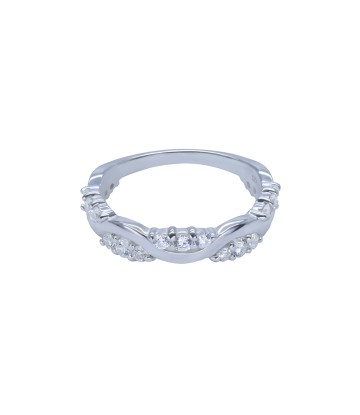 Elegant CZ Stone Silver Ring NSR-4181